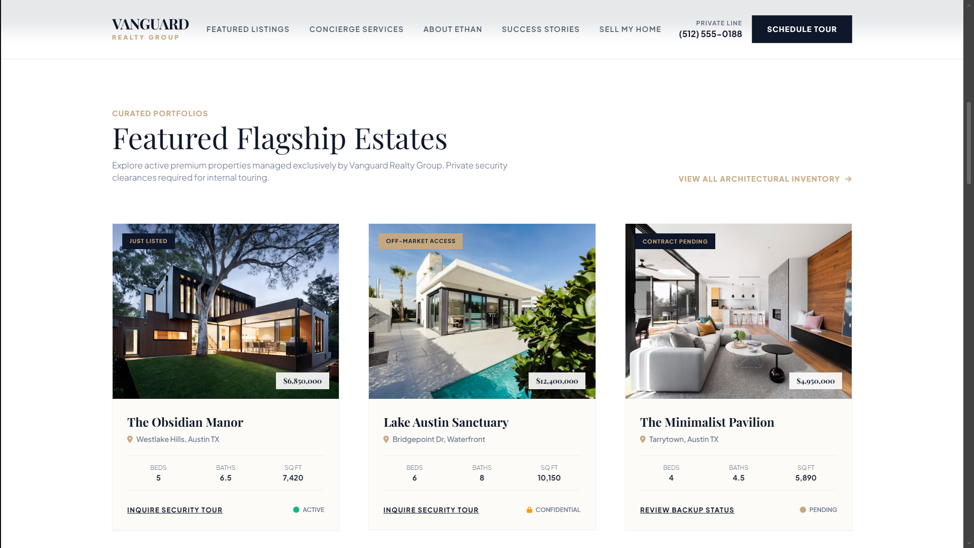 Vanguard Real Estate Page
